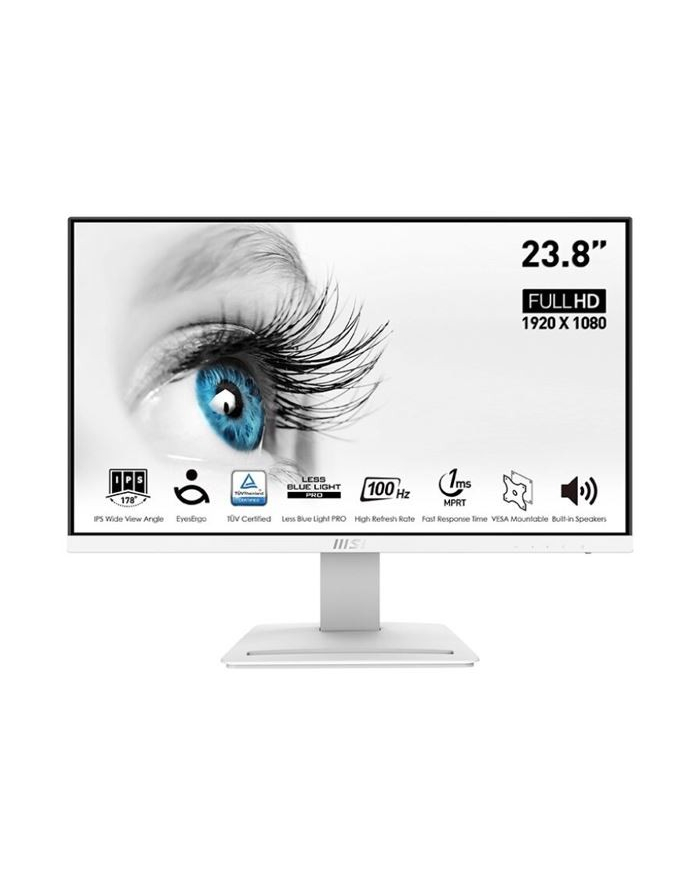 msi Monitor MP243XW 23.8 cala Flat/LED/FHD/100Hz/HDMI główny