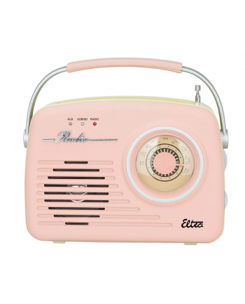 eltra Radio LUIZA RETRO SP-11 MP3 USB SD Różowe