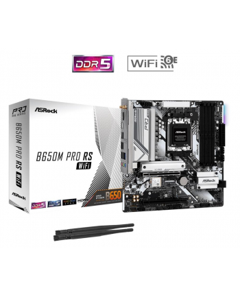 asrock Płyta główna B650M PRO RS WIFI AM5 4DDR5 HDMI/DP mATX