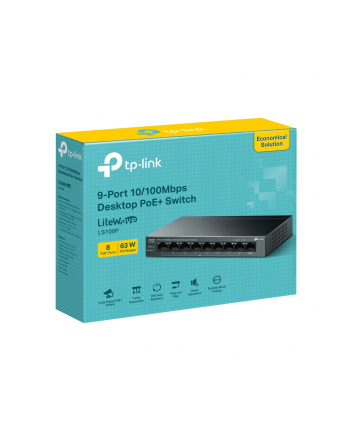 tp-link Przełącznik LS109P 9xGE PoE+