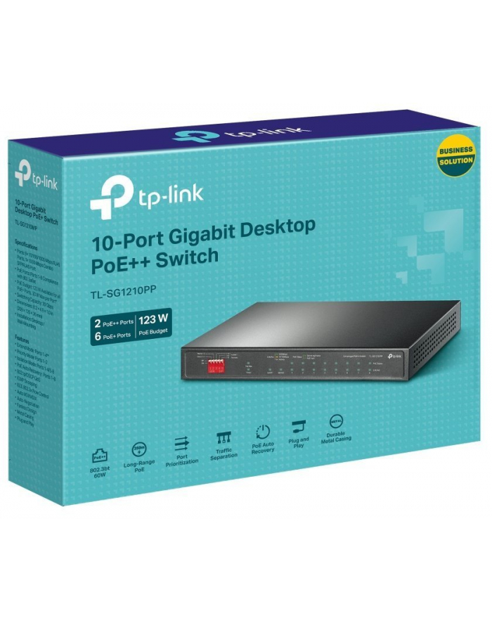 tp-link Przełącznik 10xGE PoE+/PoE++  SG1210PP główny