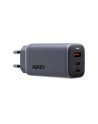 aukey Ładowarka sieciowa PA-B6U OmniaMix II GaN 3xUSB (2xUSB C + 1xUSB A) 67W QC PD AFC SCP PPS UFCS - nr 12