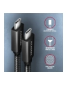axagon BUCM32-CM15A Kabel USB-C - USB-C 3.2 Gen 2, 1.5m, PD 100W, 5A, 4K HD, ALU, oplot, czarny - nr 12