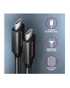 axagon BUCM32-CM15A Kabel USB-C - USB-C 3.2 Gen 2, 1.5m, PD 100W, 5A, 4K HD, ALU, oplot, czarny - nr 21