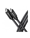 axagon BUCM32-CM15A Kabel USB-C - USB-C 3.2 Gen 2, 1.5m, PD 100W, 5A, 4K HD, ALU, oplot, czarny - nr 26