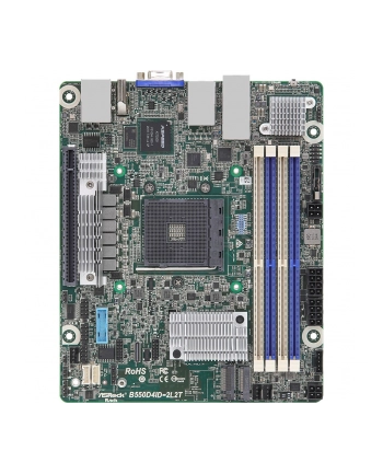 Płyta główna ASRock B550D4ID-2L2T 1x AM4 AMD Ryzen B550 (4xDIMM, SATA, 1xM2, 2xGbE, 2x10GbE, IPMI)