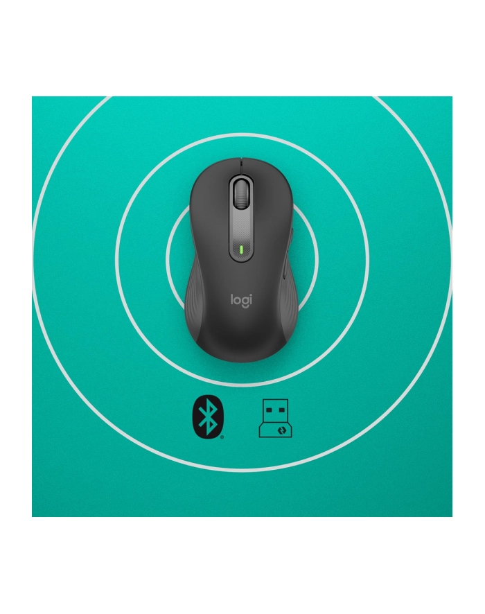 MOUSE USB OPTICAL WRL M650/BLACK 910-006239 LOGITECH główny