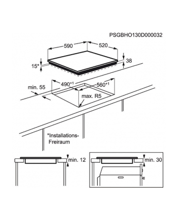 Płyta ceramiczna Electrolux EHF6547FXK (4 pola grzejne; kolor czarny) nr 2