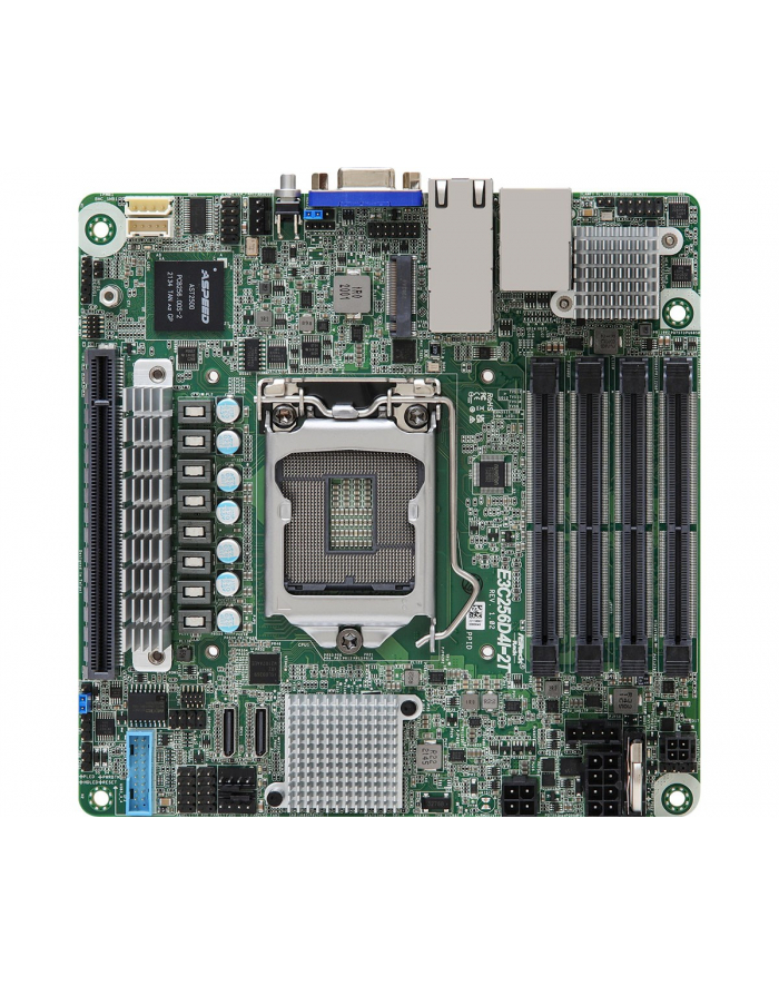 Płyta główna ASRock E3C256D4I-2T 1x LGA1200 Intel Xeon E-23XX C256 (4xDIMM, SATA, 1xM2, 2x10GbE, IPMI) główny