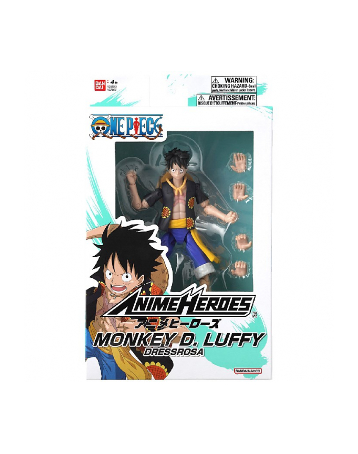 bandai ANIME HEROES ONE PIECE - MONKEY D LUFFY DRESSROSA główny