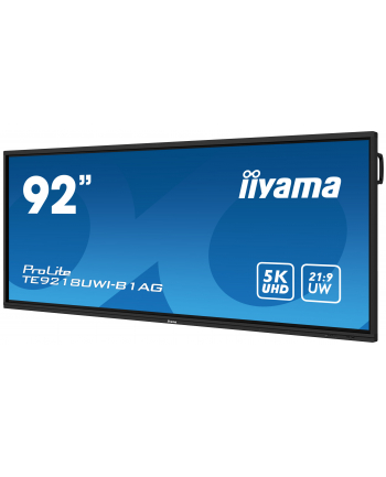 iiyama Monitor 92 cale TE9218UWI-B1AG, INFRARED,40pkt,VA,21:9,4xHDMI,DP,    USB-C,RJ45,8/64GB