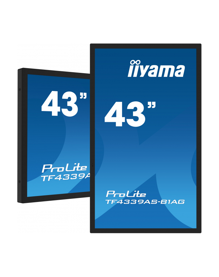 iiyama Monitor 43 cale TF4339AS-B1AG,IPS,4K,HDMIx2,DP,RJ45,3xUSB,40pkt,      ANDROID,24/7 główny