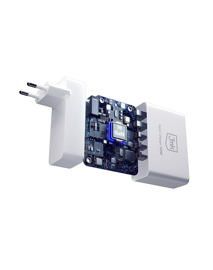 3mk Ładowarka sieciowa 140W 3xUSB-C+2xUSB-A GaN PD QC główny