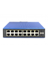 DIGITUS Przemysłowy, zarządzany przełącznik Gigabit Ethernet PoE, 16+2 porty, L2  DN-651159 - nr 3