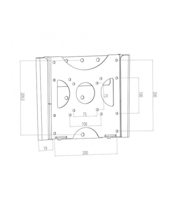 Hagor Bl Fixed 200 81,3 Cm (32'') Czarny (8412)