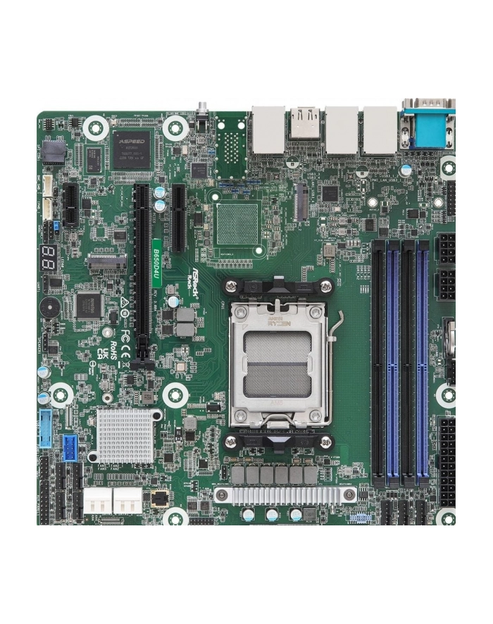 Płyta główna ASRock B650D4U 1x AM5 AMD Ryzen 7000 B650E (4xDIMM, SATA, 2xM2, 2x1GbE, IPMI) główny