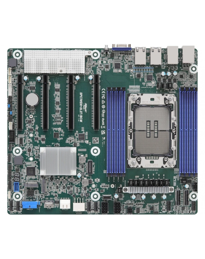 Płyta główna ASRock SPC741D8-2L2T/BCM 1x LGA4677 Intel Xeon Scalable 4/5gen C741 (8xDIMM, NVMe, 2x10GbE, 2xGbE, IPMI) główny