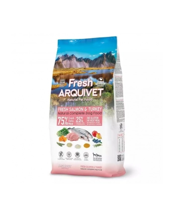 ARQUIVET FRESH - półwilgotna karma dla psa - łosoś z indykiem - 2,5kg nr 1