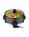 TRISTAR Trójgwiazda - wielofunkcyjna patelnia grillowa XL | PZ-9135 | Średnica 30 cm | Grill | 1500 W | Pokrywka w zestawie | Uchwyt stały | Czarny - nr 1