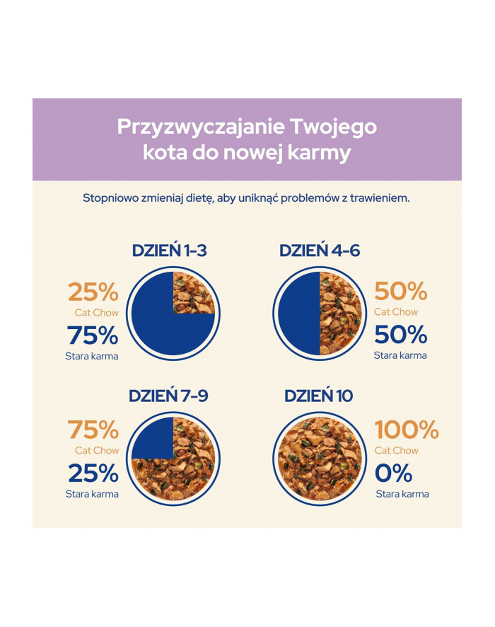 purina nestle PURINA Cat Chow Sensitive łosoś i cukinia - mokra karma dla kota - 4x85g główny