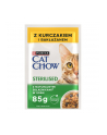 purina nestle PURINA Cat Chow Sterilised kurczak i bakłażan - mokra karma dla kota - 4x85g - nr 1