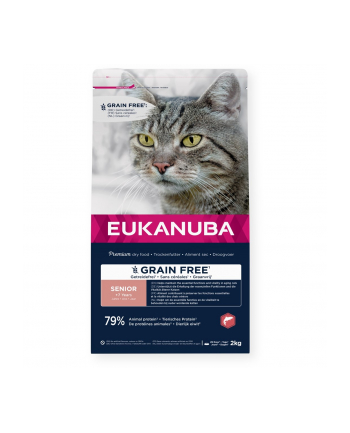 (wersja europejska)KANUBA Grain Free senior salmon - sucha karma dla kota - 2 kg