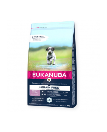 (wersja europejska)KANUBA Szczenie duża rasa bez zbóż ryba oceaniczna - sucha karma dla psa - 3 kg