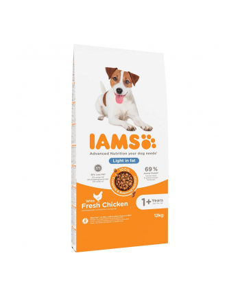 IAMS Vitality Adult Light in fat - sucha karma dla psa - 12 kg