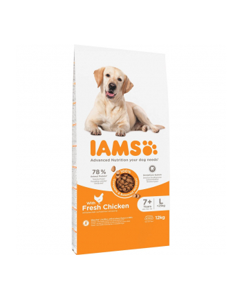 IAMS Vitality Dog Senior Large Chicken - sucha karma dla psa - 12 kg