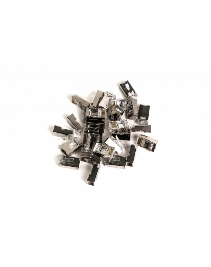 no name Wtyk RJ45 (8P8C) przelotowy, kat6, ekranowany, AWG 26-24, opakowanie 100 szt główny