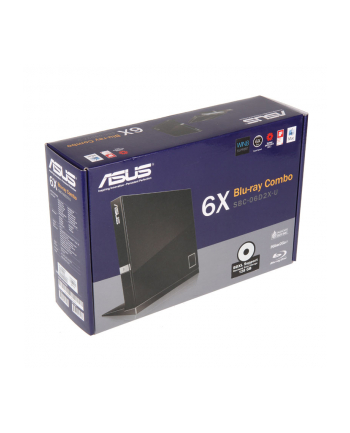 asus SBC-06D2X-U USB20/EXT 6X SLIM BLURAY COMBO DRIVE IN
