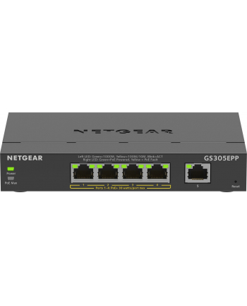 Switch Netgear GS305EPP-100PES 5p PoE 120W* (PoE+: 4p) Unmanaged Gigabit