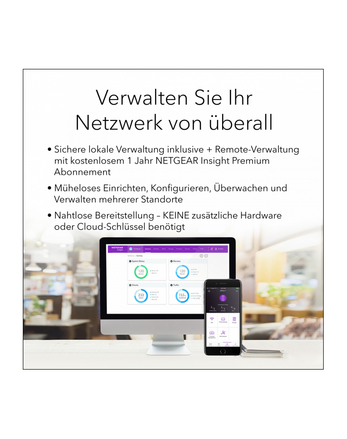 Acces Point Wi-Fi 6 Netgear WAX610 2,4GHz(2x2)/5GHz(2x2) PoE+/PoE 1x2,5G główny