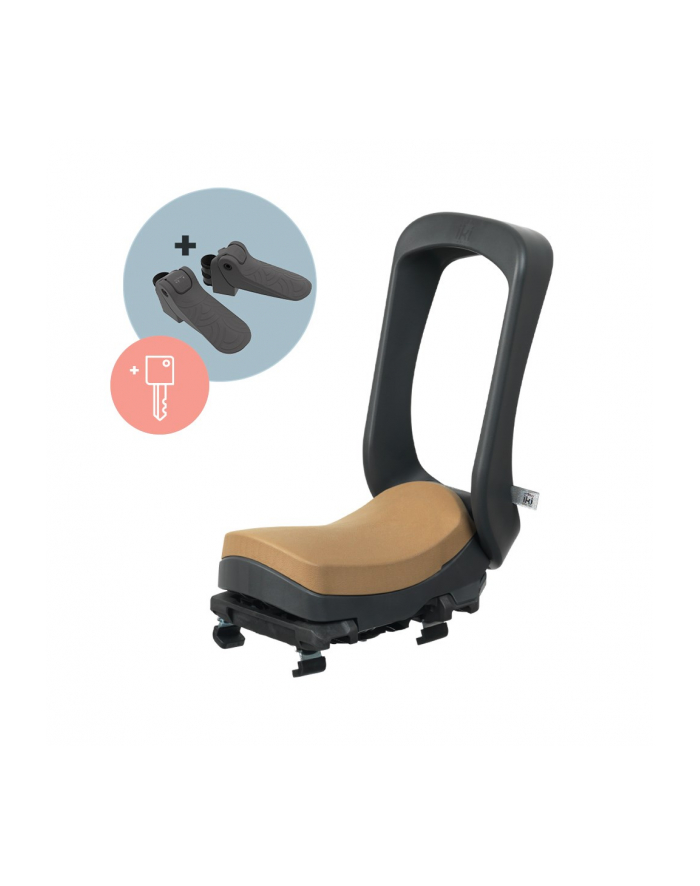 URBAN IKI Siedzenie junior na bagażnik BLACK/BROWN SET key lock główny
