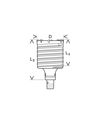 no name BOSCH KORONA SDS-MAX 68x160mm KPL nr 2
