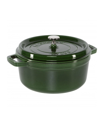 no name Garnek żeliwny okrągły Staub - 38 ltr, Zielony nr 2