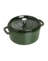 no name Garnek żeliwny okrągły Staub - 38 ltr, Zielony - nr 8