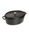 no name Garnek żeliwny owalny Staub - Czarny, 12 ltr - nr 1