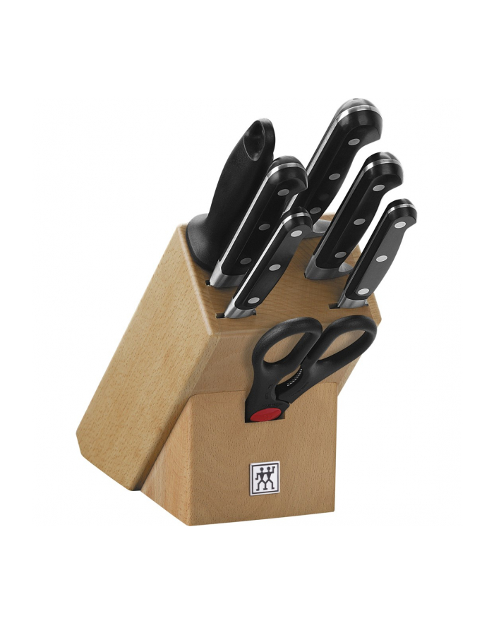 no name Zestaw 5 noży w drewnianym bloku Zwilling Professional S główny
