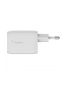 BELKIN ŁADOWARKA 65W DUAL USB-C GAN KABEL 2M BIAŁA - nr 6