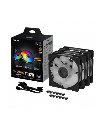 Wentylator Asus TUF GAMING TR120 FAN ARGB REVERSE BLACK 3IN1 120mm PWM nr 2
