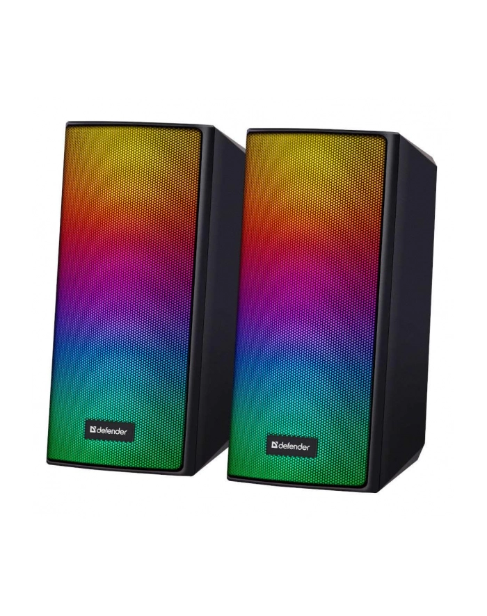 Głośniki Defender SPITFIRE 2.0 6W Bluetooth USB podświetlenie RGB MP3 główny