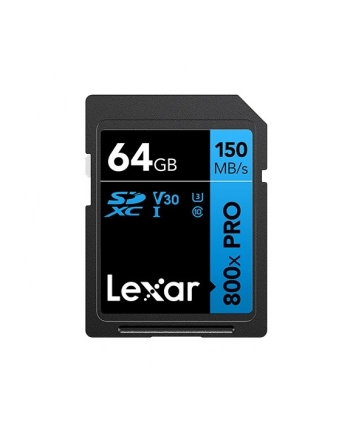 Lexar SDXC 800x Sdhc/SDXC 64GB odczytu do 120 MB/s Blue nr 2