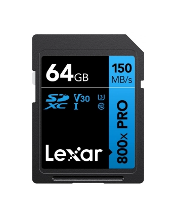 Lexar SDXC 800x Sdhc/SDXC 64GB odczytu do 120 MB/s Blue nr 1
