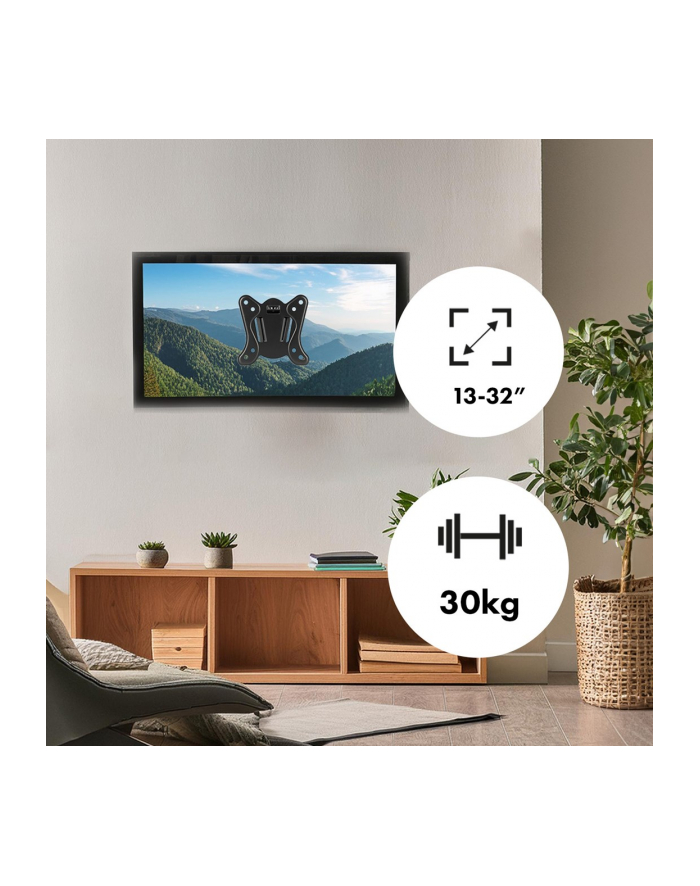Uchwyt do telewizora lub monitora Maclean MC-416, max. VESA 100x100, 13-32'', 30kg, czarny główny