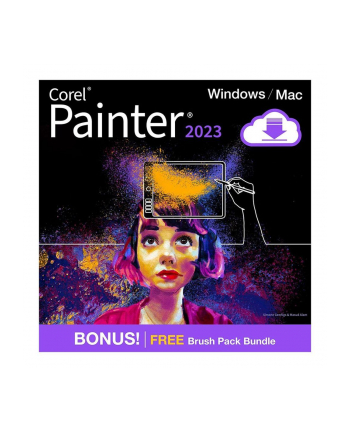 Licencja ESD Corel Painter 2023 1 użytkownik Win Mac angielski niemiecki francuski nr 1