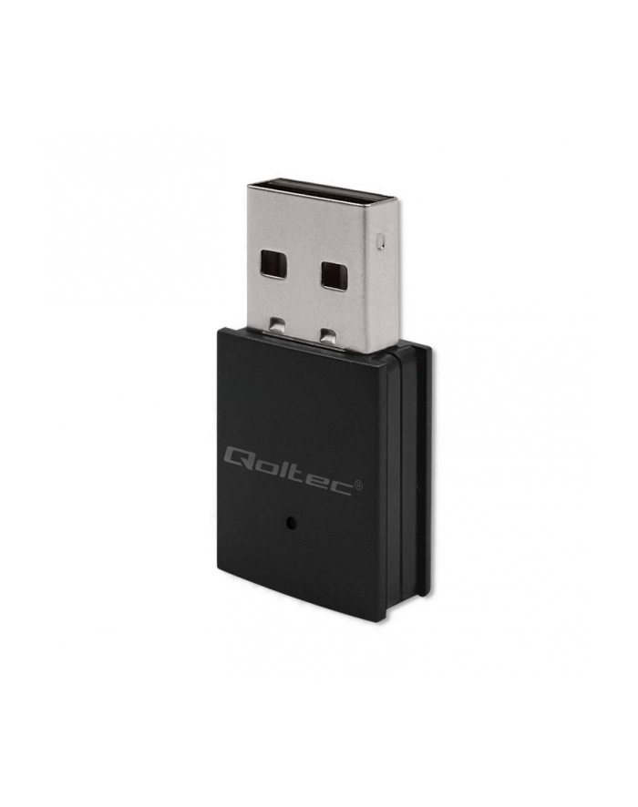 Karta sieciowa Qoltec Bezprzewodowy Ultra szybki mini adapter WiFi Standard AC | BT 4.0 USB | 600Mbps główny