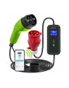 Ładowarka Qoltec do samochodu elektrycznego EV z regulacją 2w1 Typ2 | 11kW | CEE 5 PIN | Wi-Fi | LCD | 3 fazy | Przenośna | Wallbox | 5m - nr 1