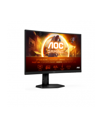 aoc Monitor C27G4ZXU 27 cali Zakrzywiony Fast VA 280Hz HDMIx2 DP