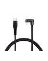 LOGILINK CU0191 Kabel USB 2.0 Type-C C/M kątowy na USB-C/M aluminium czarny 2m - nr 1